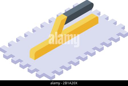 Trowel icon, isometric style Stock Vector