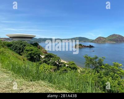 NITEROI CONTEMPORARY ART MUSEUM,RIO Stock Photo