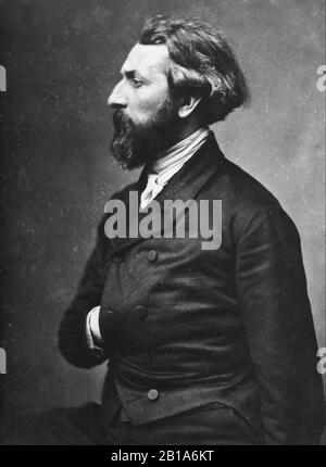 Félix Nadar 1820-1910 portraits Jules Hetzel. Stock Photo