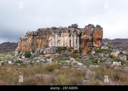 Landscape in the Cedar Mountains, Western Cape, South Africa Stock Photo