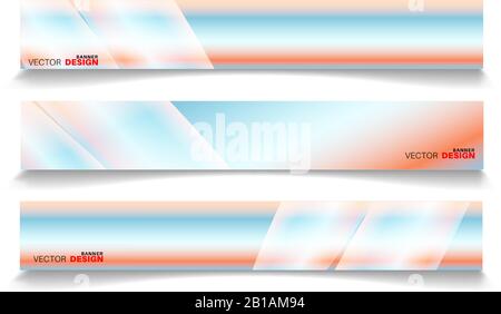 Abstract vector design banner template with light effect background Stock Vector