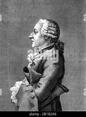 Friedrich Melchior von Grimm. Stock Photo