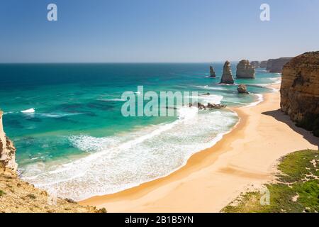 The Twelve Apostles, Port Campbell National Park, Western District, Victoria, Australia Stock Photo