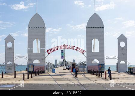 The Cunningham Pier, Geelong, Grant County, Victoria, Australia Stock Photo