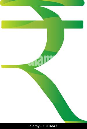 Rupee India currency symbol icon Stock Vector