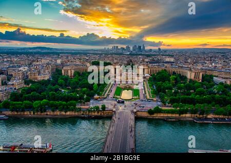 Paris, France; 07/08/2014: Paris is the most popular tourist destination in the world, with more than 42 million foreign visitors per year. Stock Photo