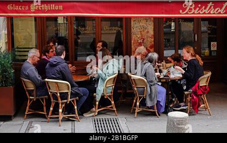Berthillon bistrot in Paris France Stock Photo