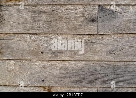 Wooden planks texture with nails Stock Photo