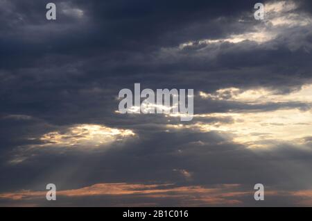 Fascinating sunlight during sunrise on Belmar Beach, New Jersey Stock Photo  - Alamy