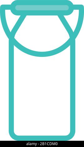 Isolated milk bucket dou color style icon vector design Stock Vector ...