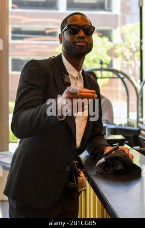 Los Angeles, CA. 24th Feb, 2020. Dwyane Wade seen at the Hotel Indigo in Los Angeles, California on February 24, 2020. Credit: Damairs Carter/Media Punch/Alamy Live News Stock Photo