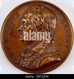 Galerie métallique des grands hommes français (Great Men of France) Medal, 1818 Stock Photo