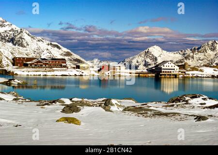 Grimsel Pass and Lake Grimsel, Switzerland, Bernese Oberland, Oberwallis Stock Photo