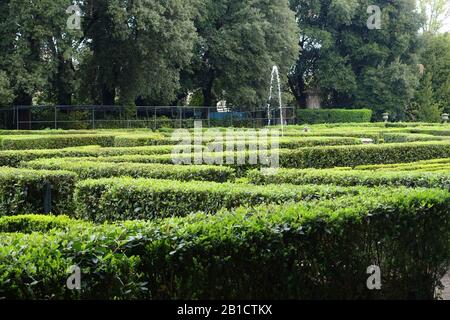 Garden - Castello Ruspoli - Vignanello, Italy - Stock Photo