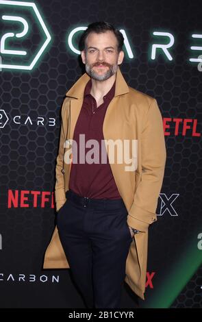 New York, NY, USA. 24th Feb, 2020. Torben Liebrecht at the Altered Carbon Season 2 Photo Call at AMC Lincoln Square in New work City on February 24, 2020. Credit: Erik Nielsen/Media Punch/Alamy Live News Stock Photo