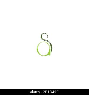 Initial letter as or sa logo vector design template Stock Vector