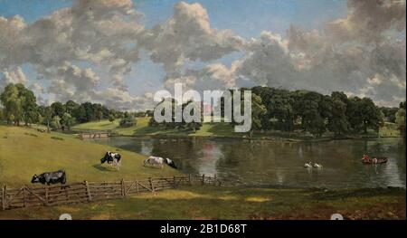 Wivenhoe Park, Essex (1816) 19th Century Painting by John Constable - Very high resolution and quality image Stock Photo