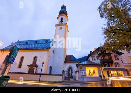 Parish Church of Saint Egidius in St. Gilgen, Austria Stock Photo