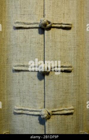 detail of traditional chinese jacket Stock Photo