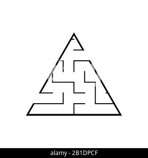 Abstact labyrinth. Game for kids. Puzzle for children. Maze conundrum. Vector illustration Stock Vector