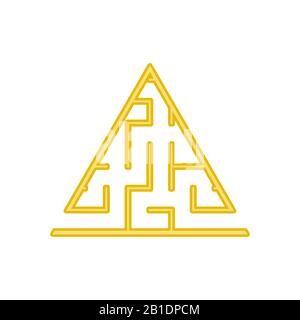 Abstact labyrinth. Game for kids. Puzzle for children. Maze conundrum. Color vector illustration Stock Vector