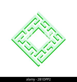 Abstact labyrinth. Game for kids. Puzzle for children. Maze conundrum. Color vector illustration Stock Vector