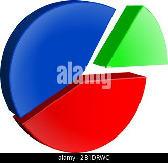 Pie chart. Colored diagram Stock Vector