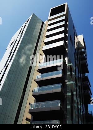 Italy, Lombardy, Milan, modern architetture , porta nuova discrtict, solea and solaria tower Stock Photo