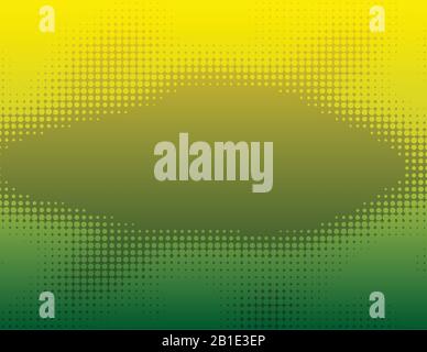yellow green dot halftone gradient background. yellow dot with texture vector Stock Vector