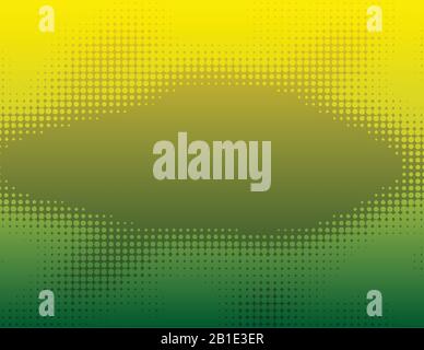 yellow green dot halftone gradient background. yellow dot with texture vector Stock Vector
