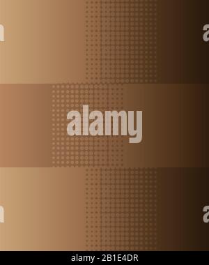 brown dot halftone gradient background. yellow dot with texture vector Stock Vector