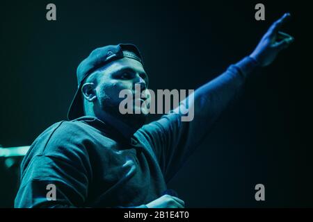 Copenhagen, Denmark. 21st, February 2020. The English rapper Jaykae performs a live concert at Royal Arena in Copenhagen. (Photo credit: Gonzales Photo - Nikolaj Bransholm). Stock Photo