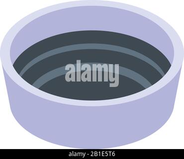 Sushi sauce icon, isometric style Stock Vector