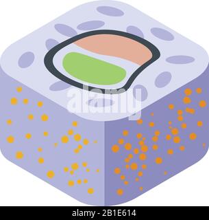 Sushi icon, isometric style Stock Vector