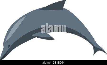 Dolphin icon, isometric style Stock Vector