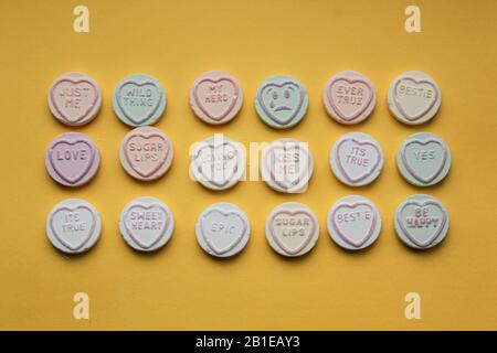 love heart sweets Stock Photo
