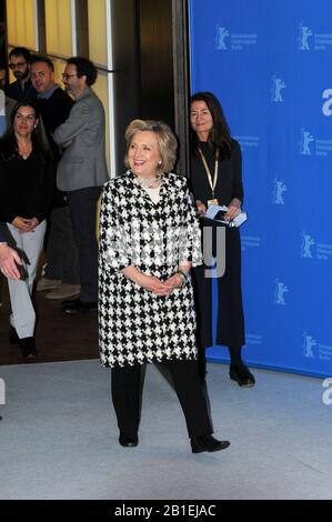 Hillary Clinton attends the HILLARY photocall during the Berlinale Film Festival 2020. Stock Photo
