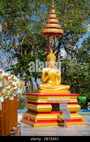 Thailand; Pattaya: one of the statues of the 7 Buddhas on the square in front of the Buddhist temple adjoining the golden statue of Big Buddha atop th Stock Photo