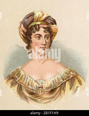 GERMAINE de STAEL (1766-1817) French socialite,writer and political theorist Stock Photo