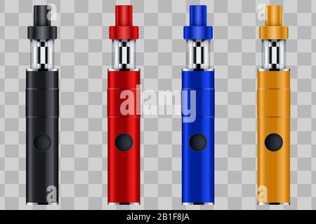 Vaping pen device kit and mod Stock Vector