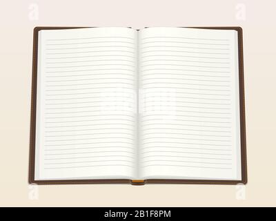 Empty notebook Stock Vector