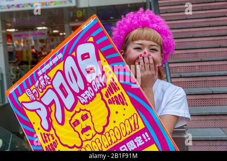 Tokyo Japan. Lolita girl in Shibuya district Stock Photo