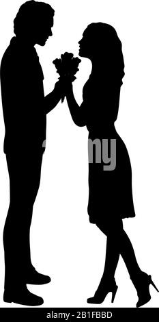 https://l450v.alamy.com/450v/2b1fbbd/silhouette-man-gives-flowers-to-woman-vector-illustration-icon-2b1fbbd.jpg