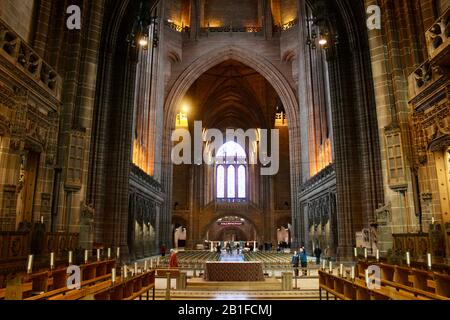 historic liverpool cathedral england UK interior Stock Photo