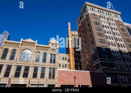 Denver, FEB 14: Morning view of the downtown Denver on FEB 14, 2020 at Denver, Colorado Stock Photo