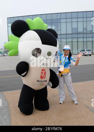 Shunyi, CHINA. 2008 Olympic Regatta,  Saturday, 09.08.2008  [Mandatory Credit: Peter SPURRIER, Intersport Images] Stock Photo