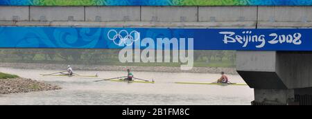 Shunyi, CHINA. 2008 Olympic Regatta,  Saturday, 09.08.2008  [Mandatory Credit: Peter SPURRIER, Intersport Images] Stock Photo