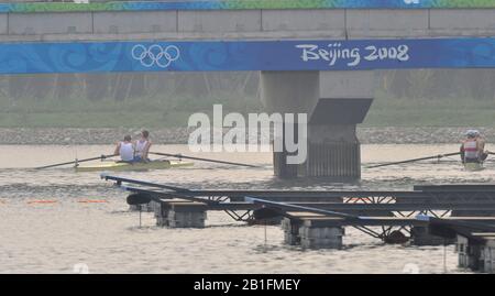 Shunyi, CHINA. 2008 Olympic Regatta,  Saturday, 09.08.2008  [Mandatory Credit: Peter SPURRIER, Intersport Images] Stock Photo