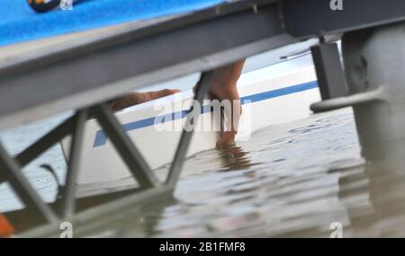 Shunyi, CHINA. 2008 Olympic Regatta,  Saturday, 09.08.2008  [Mandatory Credit: Peter SPURRIER, Intersport Images] Stock Photo