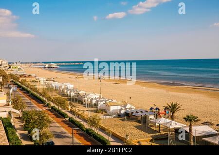 Italy Marche Senigallia - View of the Beach and the adriatic Coast Stock Photo